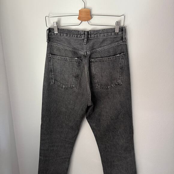 Agolde 90’s Mid Rise Loose Jeans Distressed Sz 25 - Picture 4 of 6